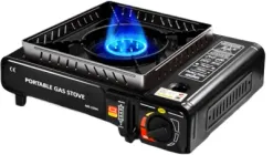 Портативна газова плита Voltronic MS-155A під газові балони бутан та пропан-бутан Black (YT19979)