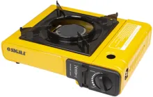 Плита газова з керамічним інфрачервоним пальником Sigma одноконфоркова з п'єзопідпалом і адаптером (кейс) (2903401)