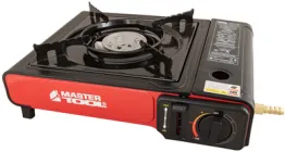Портативна газова плита Mastertool з п'єзопідпалом у пластиковому кейсі (44-5102)