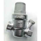 Редуктор тиску води регулятор для водопроводу клапан обмежувач похилий мембранний гаситель Caleffi з отвором для манометра 1/2 533441H редуктори на воду