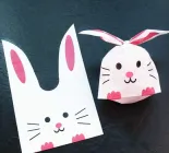 Пакети дитячі поліетиленові Кролик з рожевими вушками подарункові пакетики 26 х15.5 см 10 шт