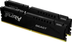 Оперативна памʼять Kingston Fury DDR5-5600 16384MB PC5-44800 (Kit of 2x8192) Beast Black (KF556C40BBK2-16)
