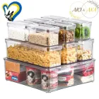 Контейнери-органайзери набір на 10 шт. Ari&Ana для холодильника з кришками для зберігання їжі (UA0020-VIN)