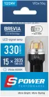 Лампа світлодіодна Brevia S-Power W21/5W 330Lm 15x2835SMD 12/24V CANbus 2 шт (10211X2)