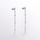 Висячі золоті сережки з діамантами сб0451nl Онікс