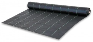 Агротканина проти бур'янів 70 г/м² PP, чорна UV 0,6х100м Bradas