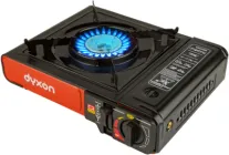 Портативна газова плитка п'єзо Dyxon MEGAGAS 155A Чорна