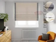 Римська система Light I&H Рогожка Дімаут молочна з бічними кантами 40*170 см