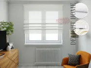 Римська система Light I&H Тюль Льон білий 40*170 см