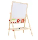 Дошка двостороння мольберт навчальна дерев'яна Kruzzel 9449