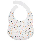 Силіконовий нагрудник терраццо для дітей, 1 шт. Білий