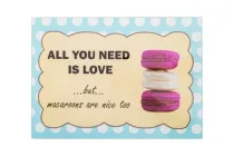 Кухонна дошка Viva Macaroons 35х25 см скло (С3235С-Аб)