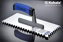 Шпатель Kubala зубчастий для плитки 270 мм косий зуб 8 х 8 мм 0487