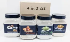 Кормовий набір для равликів ахатин тм "Буся" - 4 банки по 450мл/250г