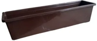 Балконний ящик ММ Пласт 60 см Коричневий (B60/3)