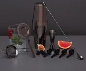 Набір для бара Olin & Olin професійний інвентар бармена 10 предметів Чорний