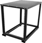 Стійка серверна CMS 12U глибина 560-750 мм Чорна (UA-OFL1275-D-BK)