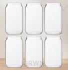 Набір склянок ARDESTO у вигляді банки, 6 х 380 мл AR2638G для холодних та гарячих напоїв