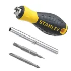 Отвертка Stanley, 6 Way, битодержатель 1/4", 6 сменных бит (0-68-012)
