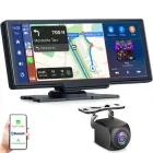 Автомобільний паркувальний комплекс з сенсорним монітором та камерою заднього огляду Podofo A-3073, мультимедійна система з відеореєстратором, CarPlay, Android Auto, Bluetooth