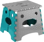 Стілець Eco Fabric розкладний 26.9 см Сіро-бірюзовий (CT-006)