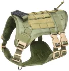 Шлея для собак Vest, тактичний жилет з ручкою L (72-100см) Зелений (132L-GREEN)