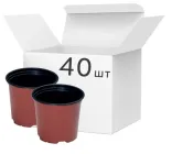 Упаковка горщиків для розсади Modiform Теракотових 0.4 л x 40 шт (2020071602)