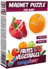 Набір магнітних пазлів Magdum Baby puzzle Фрукти й овочі 18 деталей (ML4031-25 EN) (4820215152877)