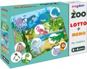 Гра настільна Magdum розвивальна "Лото + мемо Зоопарк" (ME5032-21 EN)