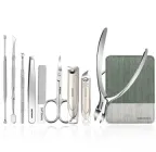 Набір для манікюру та педикюру makeup Kit&Manicure Set з нержавіючої сталі у сумці 9 предметів