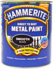 Фарба Hammerite Metal Paint Smooth гладка чорна алкідна фарба для металу 0.75 л (5093788)