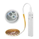 Світлодіодна LED стрічка на батарейках з датчиком руху 3м Біла 4*ААА/USB для кухні, під ліжко, в шафу (31606)