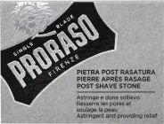 Камінь квасці Proraso після гоління (8004395008018)