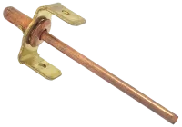 Заклепка для заземлення з пласкою головкою 4х9 Cu/St обміднений Steelfix 5 шт (052529)