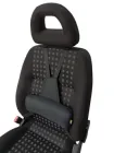 Ортопедична подушка EKKOSEAT під поперек на автомобільне крісло. Чорна. Єврофіксація. Renault