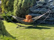 Двомісний монотонний гамак WCG WISH XXL 200х150 Зелений без стійок