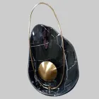 Сучасний чорний світильник "Камінь" (918-VP127 BK)