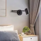 Бра прикроватное поворотне чорне 4632/1w BK