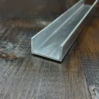 Швелер алюмінієвий П-профіль 100х50х5 без покриття паз 90мм, деталь 0,5 метри