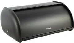 Хлібниця Ofenbach із нержавіючої сталі з відкидною кришкою 43х27х18 см чорна (800100)