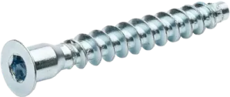 Конфірмат 7х50 мм цинк ST941 HЕX4 М Steelfix 200 шт (008868)