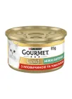 Упаковка вологого корму Purina Gourmet Gold для котів з яловичиною та томатами (ніжні биточки) 85 г x 12 шт
