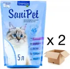 ​Наповнювач силікагелевий Природа Sani Pet 2 пачки по 5л для котів