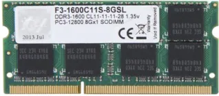 Оперативна памʼять G.Skill SODIMM DDR3L-1600 8192MB PC3L-12800 Standard (F3-1600C11S-8GSL)