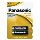 Батарейка АА LR06 PANASONIC Alkaline Power (Bronze) лужна, 2 шт.