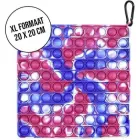 М'яка іграшка антистрес Push Pop it Поп іт Великий розмір 20х20см. нескінченна пупирка тактильна Розвиваюча Тренд 2021 Квадрат Червоний