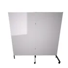 Ширма пластикова 2-х секційна на коліщатах з алюмінієвим каркасом 1500х1570мм