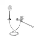 Змішувач для ванни Lidz Vida 005-1 з довгим виливом хром LDVID005NKS38087