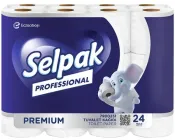 Папір туалетний Selpak Professional Premium Целюлозний 3 шари 24 рулона (8690530118201)