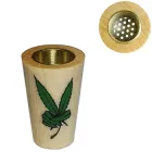 Трубка ковпак – наперсток для куріння Wooden Medium Leaf